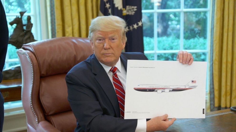 Air Force One makeover – to sum up a Presidency.